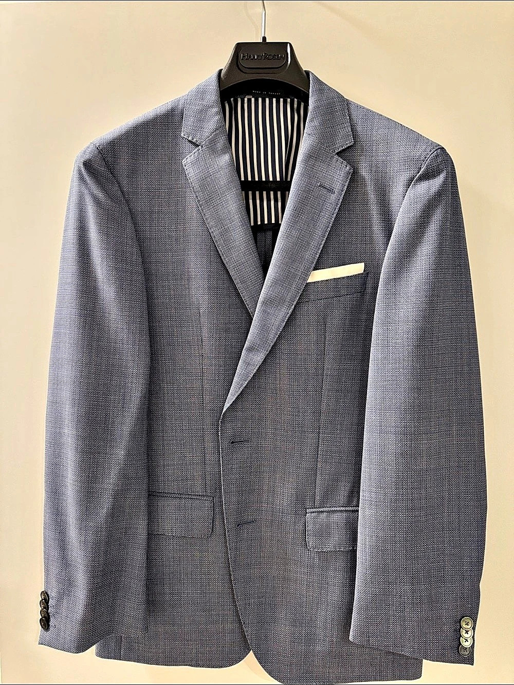 Hugo Boss Men's Wool Sport Coat Blue Size 38S Like New